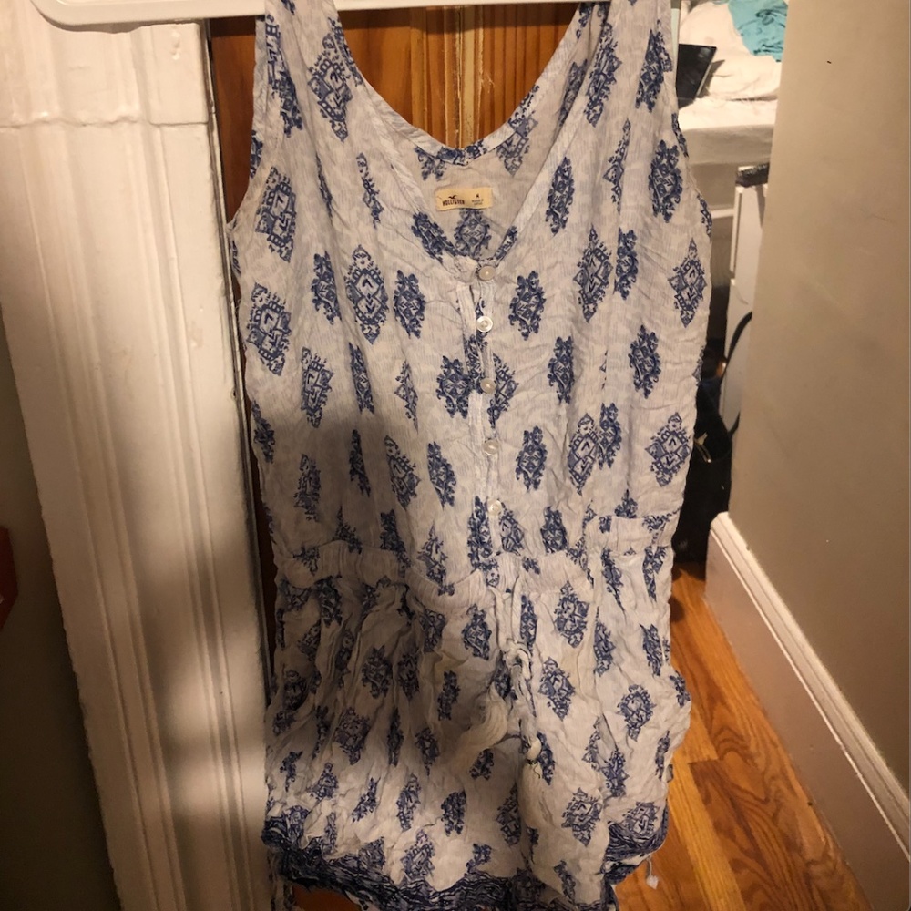Hollister button down romper